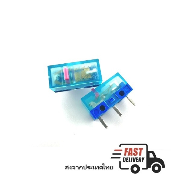 Mouse Switch HUANO Blue Shell Transparent Pink Dot 50 million