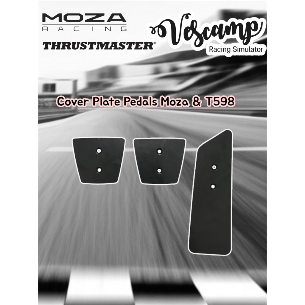 Pedals Plate Cover แผ่นเสริมแป้นเท้า สำหรับ Moza SR-P Pedals และ T598
