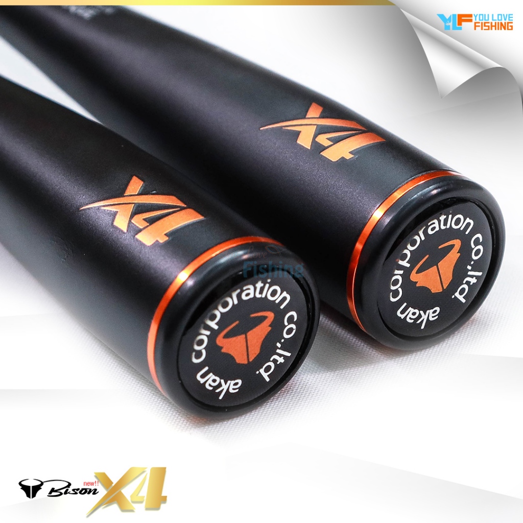 คันตีเหยื่อปลอม BISON X4 (ไบสัน เอ็กซ์ 4) ดีไซน์สวย แบลงค์ Graphite 30T Double X-Cross ทั้งคัน ลายชัด แบลงค์หนาสองชั้น - รูปที่ 6