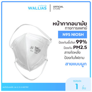 【แมสN95 NIOSH】N95 แบบ1ชิ้น/5ชิ้น Face Mask  หน้ากากอนามัยป้อ…