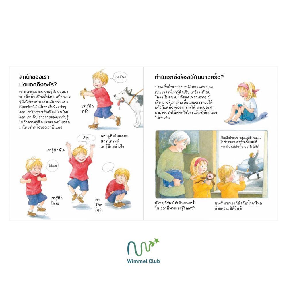 Wimmel Club หนังสือ lift the flap ชุดเพราะอะไรกันนะ ฉันกลัว ฉันโกรธ ฉันมีความสุข (บอร์ดบุ๊ค) - รูปที่ 2