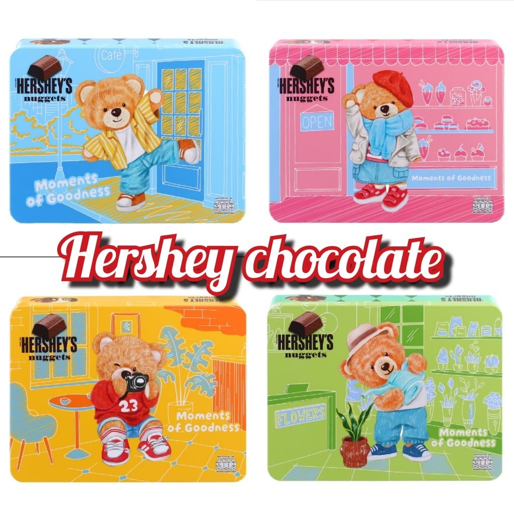 🌲X'mas 🌲🎀Hershey's Nuggets creamy milk with almonds Nuggets creamy milk chocolate149g//224 gช็อคโกแล