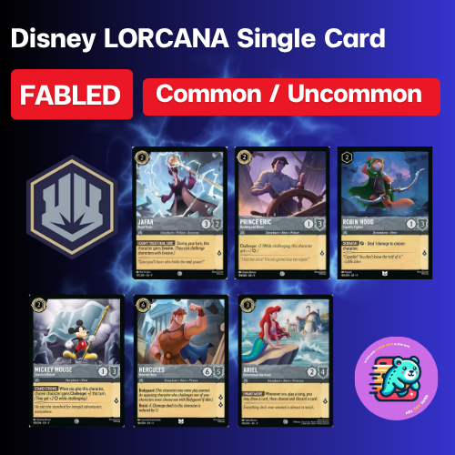 [Set 9 FABLED] C / UC Non-Foil [Steel] Single Card Disney LORCANA ENG [Ravensburger]