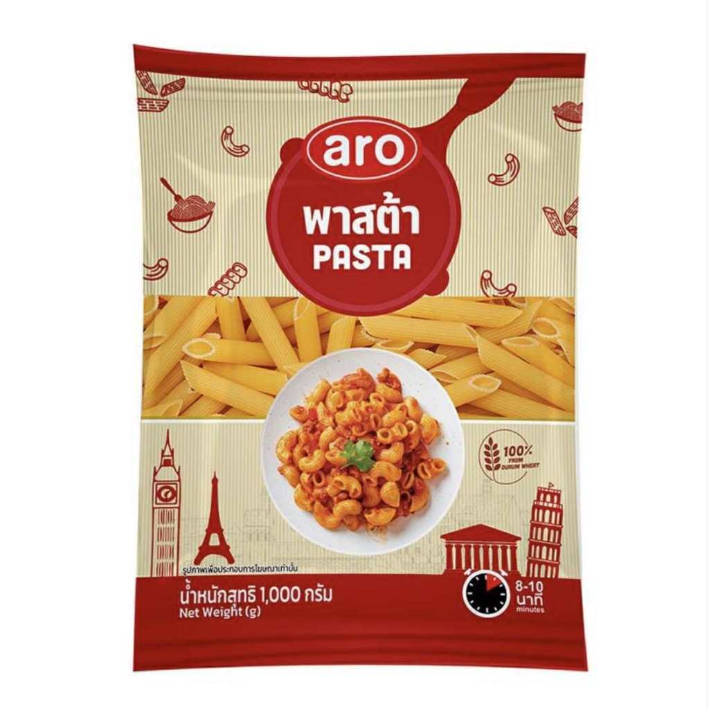 ARO พาสต้าเพนเน่ 1000g Pasta Penne