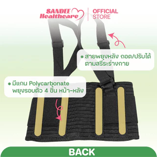 เข็มขัดพยุงหลัง รุ่น ECO ยกของหนัก แก้ปวดหลัง แก้ปวดเอว กล้ามเนื้ออักเสบ กระดูกสันหลังเสื่อม