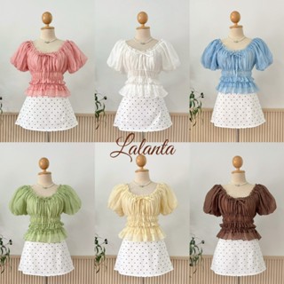 เสื้อแขนตุ๊กตา ผ้าโรซี่ #FF178