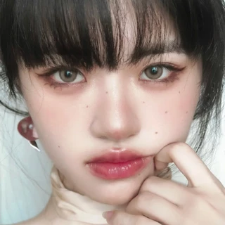 【💄ซื้อ2คู่ แถม ลิปสติก+ตลับ💋】Midroo [COD] สินค้าใหม่ เลนส์มินิแฟชั่น เลนส์แฟชั่นสีชัด Aoki Brown/Grey-14.0รายเดือน