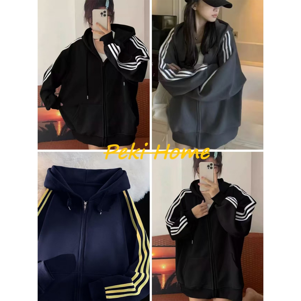 เสื้อฮู้ดผู้หญิง สไตล์อเมริกัน ดีไซน์โอเวอร์ไซส์