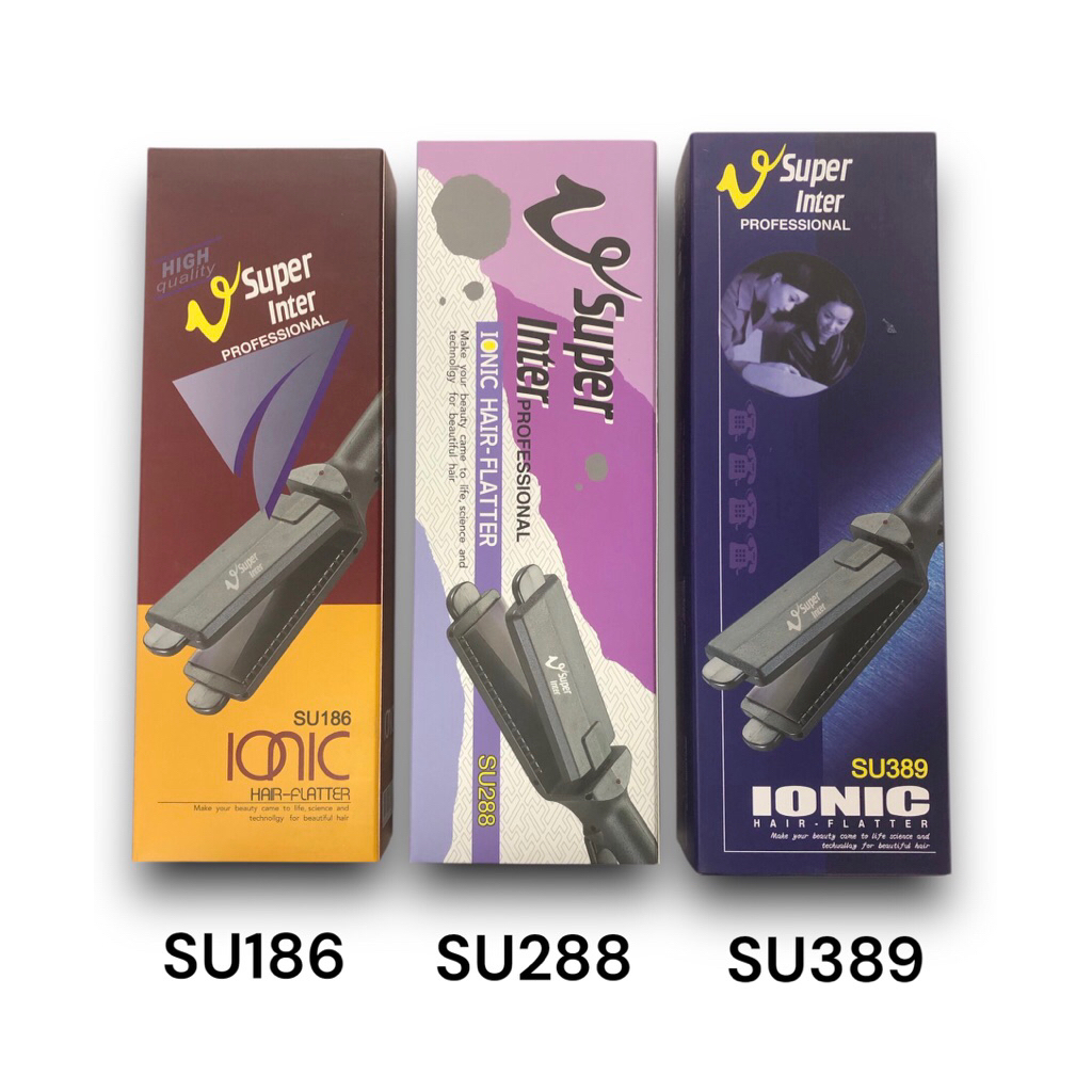 เครื่องหนีบผม Super V Inter  ของแท้จากบริษัท ทุกตัว SU 186 / SU 288 / SU 388