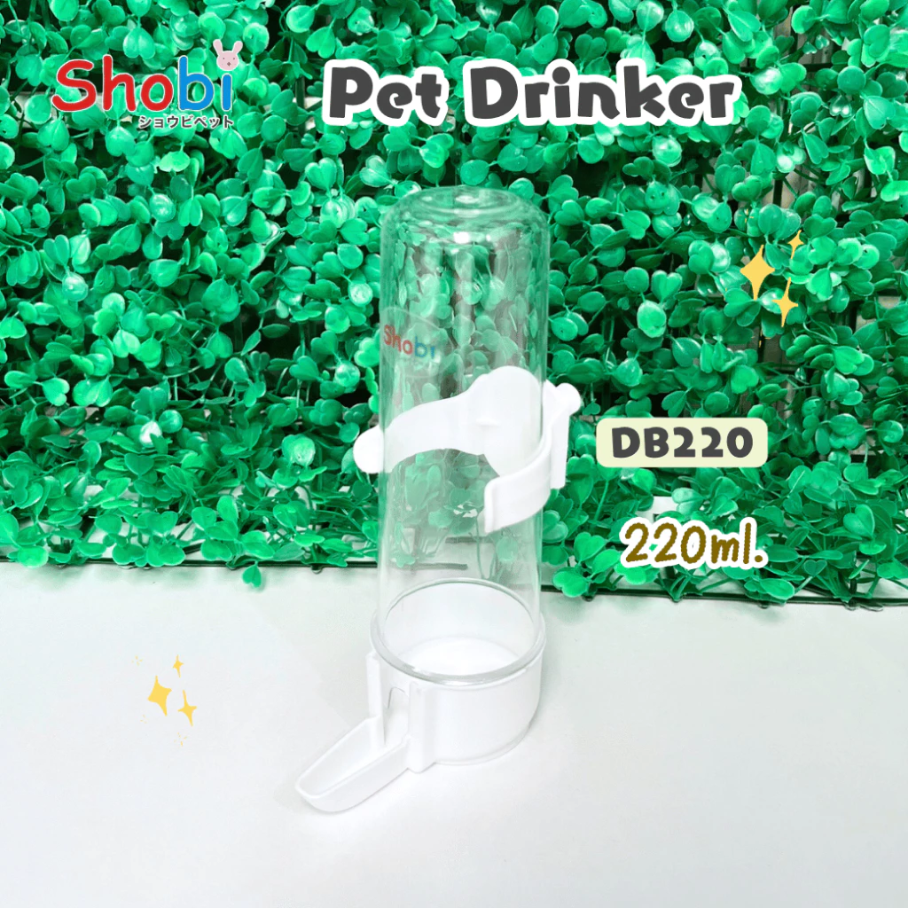 ✨สินค้าใหม่✨Shobi-DB130/DB220  ขวดน้ำนกติดกรง 2 ขนาด ที่ให้น้ำให้อาหาร พลาสติกเกรดดี thumbnail 5