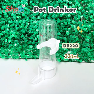 ✨สินค้าใหม่✨Shobi-DB130/DB220 ขวดน้ำนกติดกรง 2 ขนาด ที่ให้น้ำให้อาหาร พลาสติกเกรดดี
