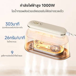 Simplus เตารีดไฟฟ้า เตารีด เตารีดไอน้ำ เตารีดพกพา เตารีดแห้ง เตารีดไอน้ํา 180° หมุนได้จับขนาดกะทัดรัดแบบพกพา GTJH022 FZ