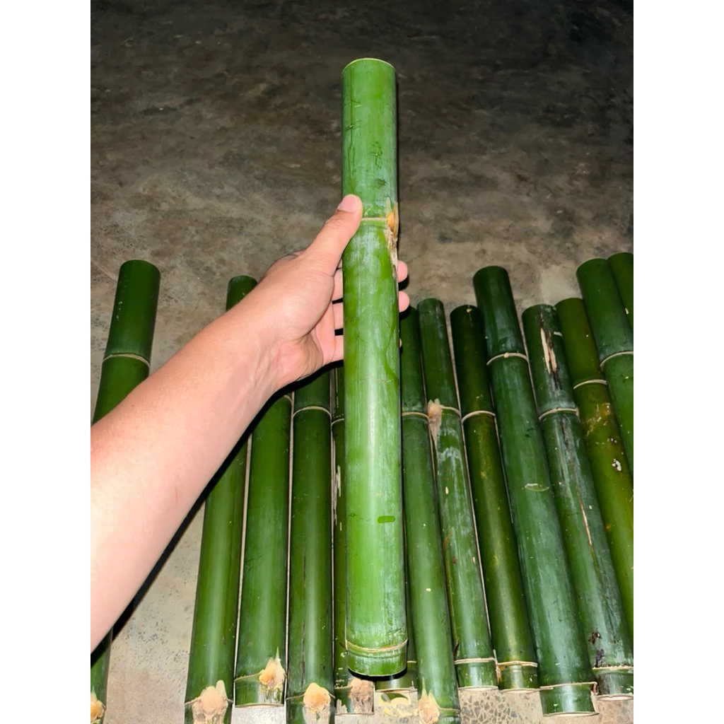 เไม้ไผ่ตกแต่งสวน ไม้ไผ่ตกแต่งสวน หนึ่งกระบอก เจาะแล้ว