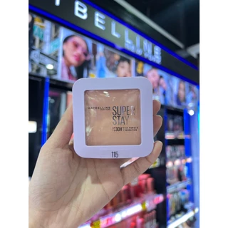 [ใหม่ ] Maybelline SUPER STAY FLEX เมย์เบลลีน แป้งผสมรองพื้น ติดทน กันน้ำ กันเหงื่อ เนียนสวย 10g. ครบทุกสี