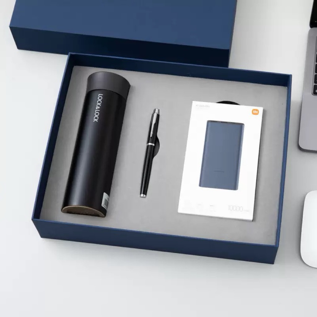 gift set ชุด 3 ชิ้น powerbank ปากกา กระบอกน้ำlocknlock ของขวัญธุรกิจ และโอกาศอื่นๆ