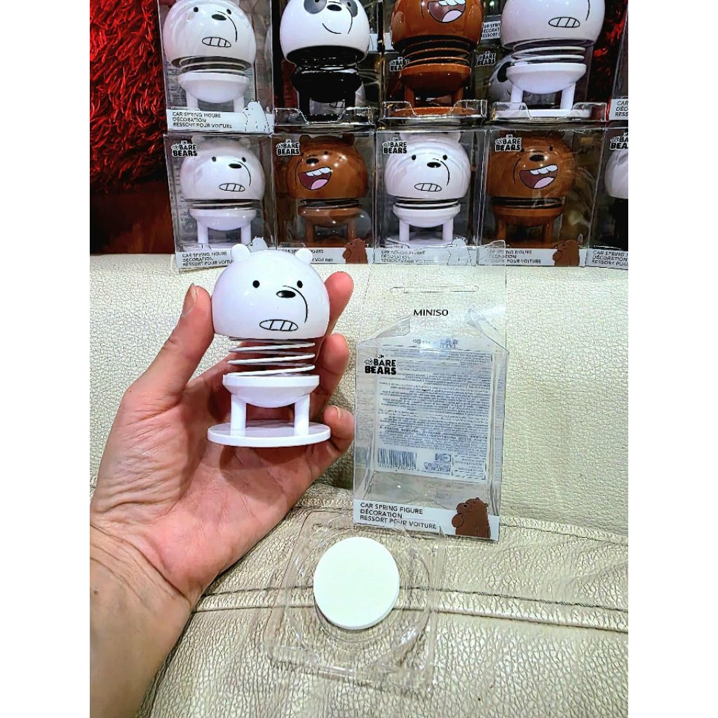 ตุ๊กตาติดหน้ารถ แก๊งสามหมีตัวป่วน We Bare Bears ตุ๊กตาโมเดลminisoแท้ ตุ๊กตาหมี ตุ๊กตาหน้ารถ ตุ๊กตาหัวโยก ของตกแต่งรถยนต์ - รูปที่ 4