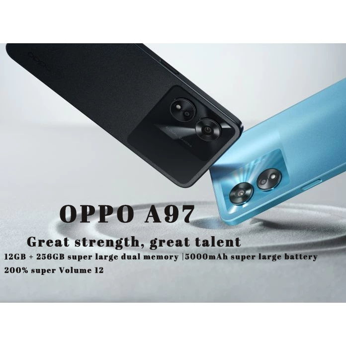 พร้อมส่ง โทรศัพท์มือ  a97 5G สมาร์ทโฟน ความจำ 12GB+ROM 256GB รองรับ 5G แบตเตอรี่ 5000mAh oppoa97 ขนา