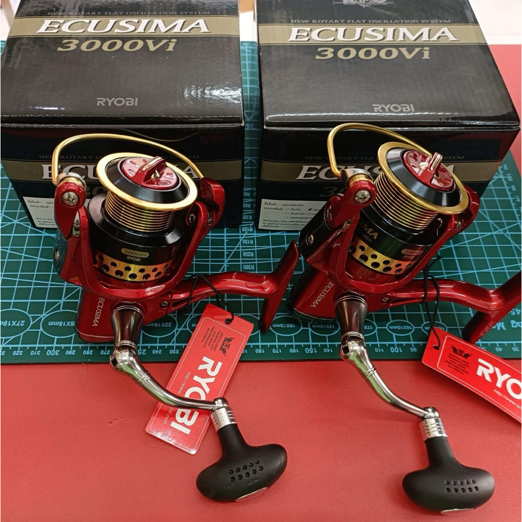 รอกตกปลา Ryobi Ecusima Red (แดง) รอกตกปลาค่ายคุณภาพ หมุนลื่นๆ