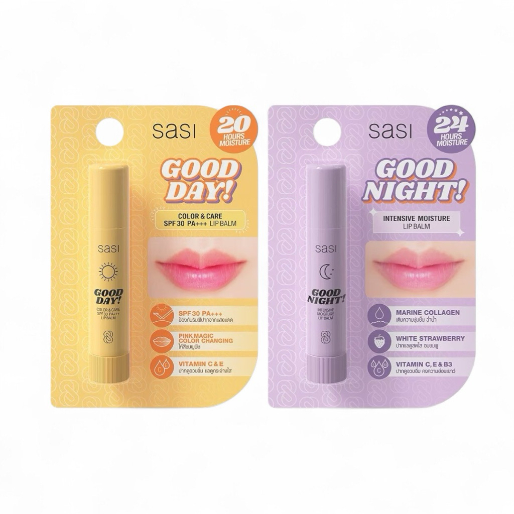 Sasi ศศิ ลิป บาล์ม day&night 3.9ก.
