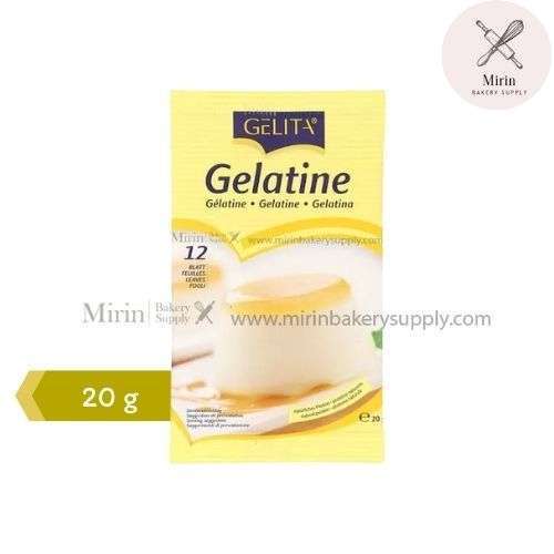 Gelita Gelatin Sheet แผ่นเจลาติน 12แผ่น