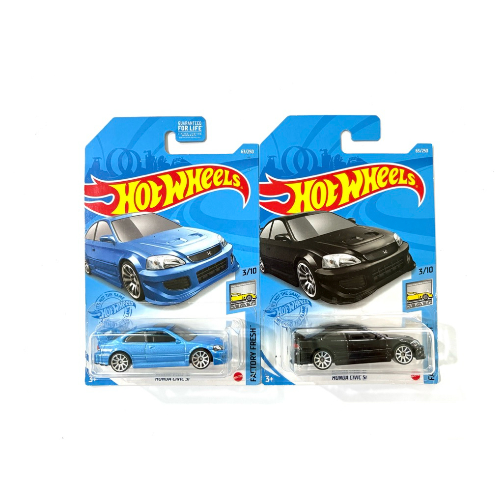 Hot Wheels | HONDA CIVIC Si ~ มี 2 สี สีดำ สีฟ้า |‼️มุมยับ แพคยับ แพคไม่คม‼️โปรดอ่านคำชี้แจงก่อนซื้อ |📦สินค้ามีพร้อมส่ง