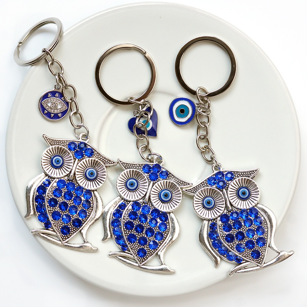 พวงกุญแจ ดวงตาปีศาจ Evil eye นัยน์ตาปีศาจ เครื่องรางนำโชค ขับไล่สิ่งชั่วร้าย เสริมฮวงจุ้ย ห้อยโทรศัพท์ จี้ห้อยมือถือ ราคา ถูกที่สุด ดีลบีเคเค