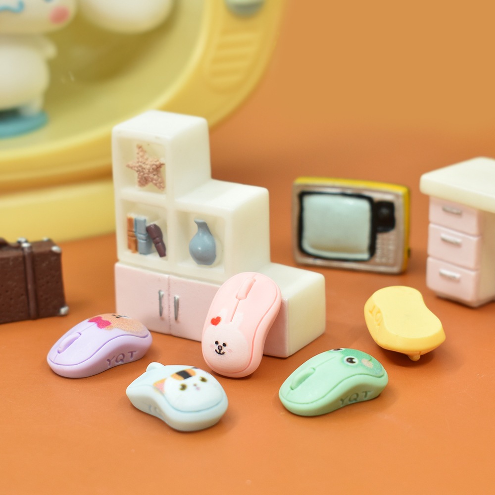 j376เม้าส์ไร้สายจำลองของจิ๋วดีไอวายแพ็คละ 10 ชิ้น