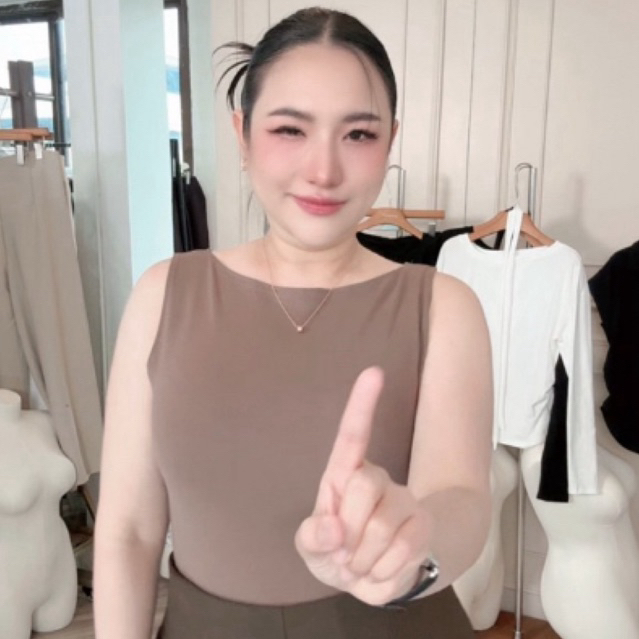 A78 เสื้อครอปกล้าม ChillCut Muenfun