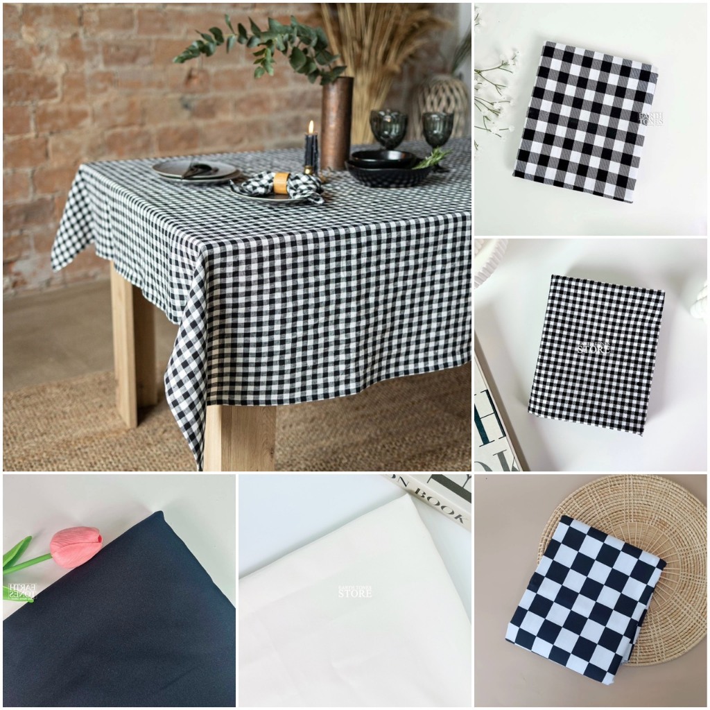 ผ้าคอตตอน Cotton ผ้าซาติน ผ้าโพลี polyester ผ้าพื้นสีดำ โทนสีดำ ผ้าเมตร (ตัดแบ่งขายเป็นเมคร)