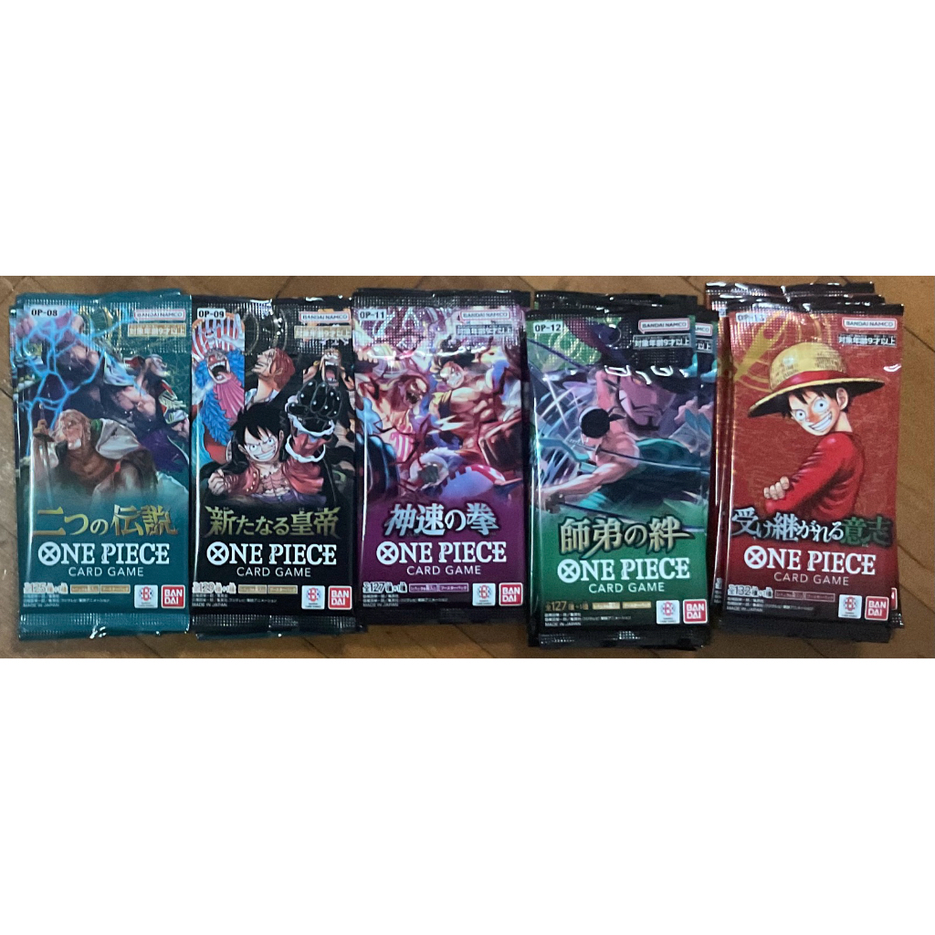 one piece การ์ดเกม Booster pack OP 12 & OP 13 ของแท้จากญี่ปุ่น