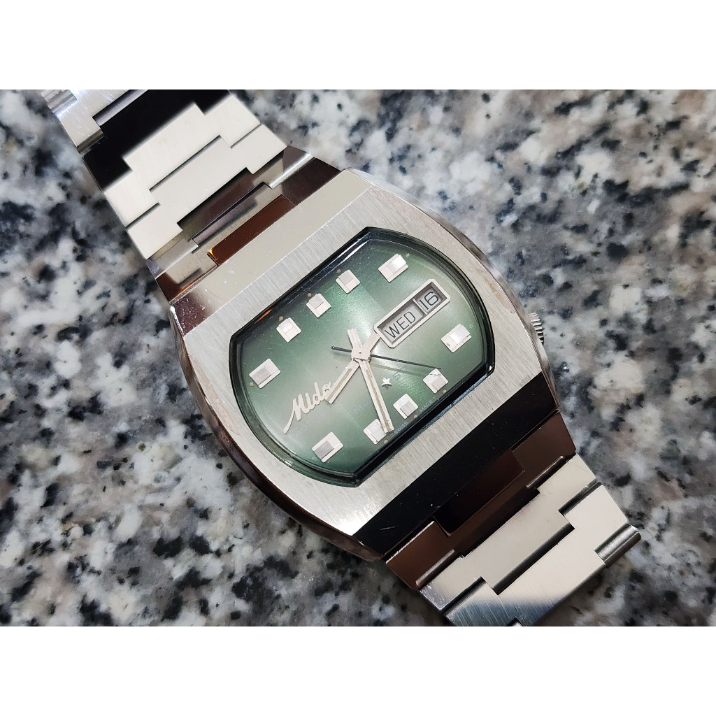 นาฬิกา VINTAGE MIDO MULTI STAR AUTOMATIC DAY DATE DRESS GENTS สายแท้เดิม ๆ ทุกชิ้น (มือสอง)