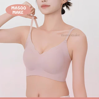 Masoomake Bra เสื้อชั้นใน บราไร้โครง ยืดหยุ่นดีเยี่ยม บราดันทรงหน้าอกสวย ระบายกาศได้ดี M-2XL 898