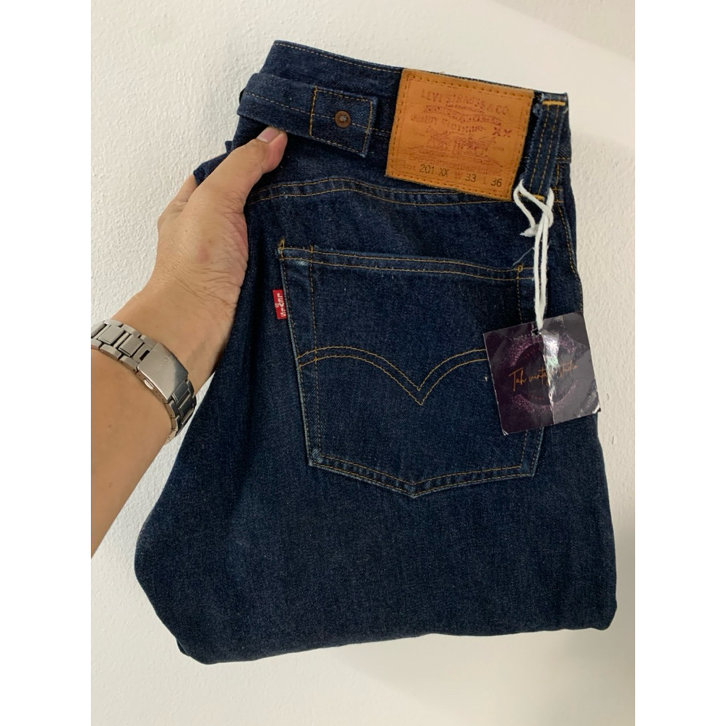 Levi’s 201 xx bigE ริมแดง  LVC 1937 button 555 Made in USA 👉 Size 33/36 (ขนาดจริงดูตรงรายละเอียดสินค