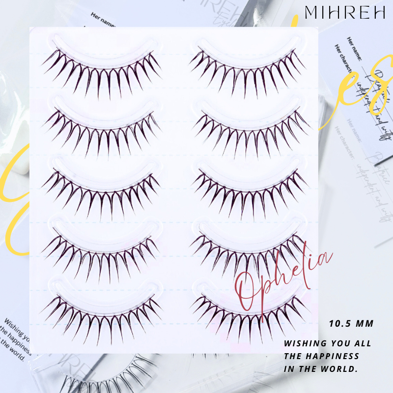 [พร้อมส่ง] Ophelia 10.5mm – Mihreh Shakespeare’s heroines Premium eyelash ขนตาปลอมแบบจับช่อ hand made สไตล์เกาหลี ราคา ถูกที่สุด ดีลบีเคเค แกลเลอรีภาพที่ 2