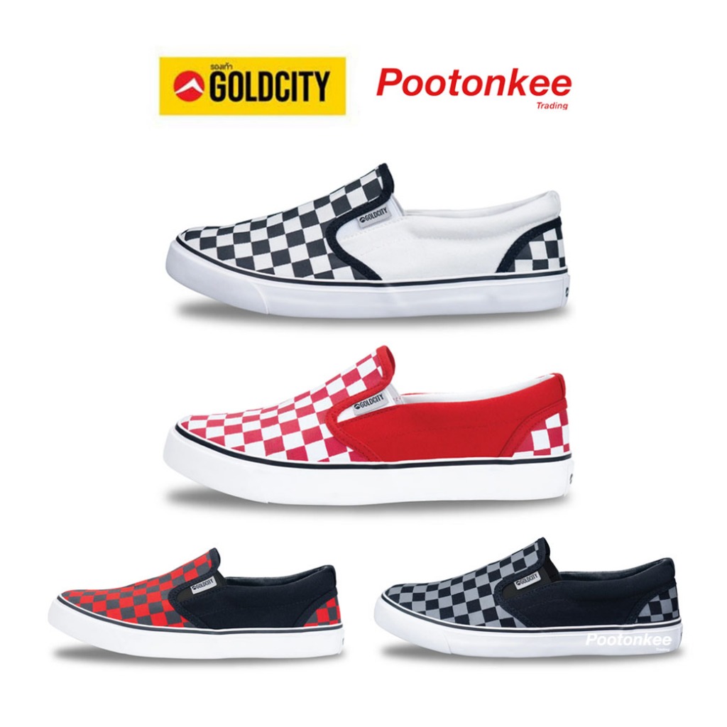 Gold City รองเท้าผ้าใบ รุ่น Ns901 ทรงสลิปออน slip on ไซส์ 39-45