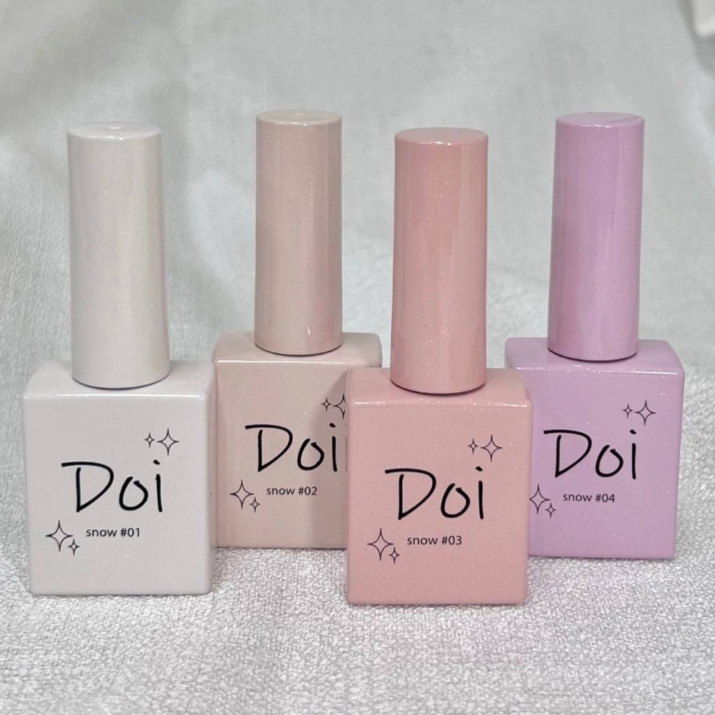 🆕️สีเจลกลิ๊ตเตอร์ DOI🇰🇷 Snow #1-4 glitter gel series 4ตัวเลือก โดอิของแท้จากเกาหลี พร้อมส่ง