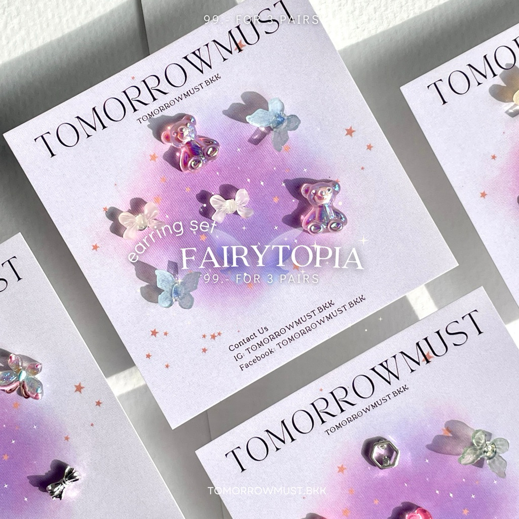 🎀🦢🧚‍♀️ Fairytopia earring set 🧚‍♀️🦢🎀