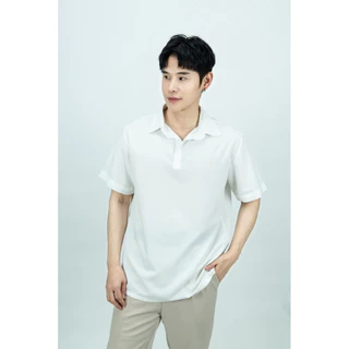 S9: เสื้อเชิ้ตโปโล แขนสั้น แบบสวม สไตล์เกาหลี ผ้านิ่ม ยับยาก ไม่ร้อน ใส่สบาย