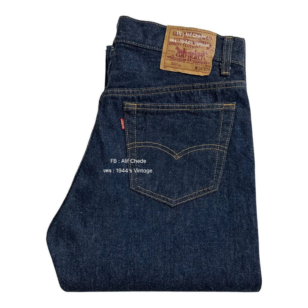 Levi’s 501XX 0117 หมึกแดง ก้านดำ MADE IN U.S.A 🇺🇸👖แท้มือสอง