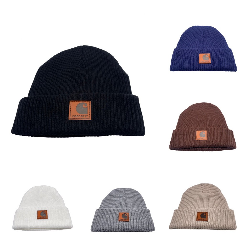 หมวกไหมพรม หมวกสไตล์แฟชั่น  5สี ใส่หน้าหนาว คุณภาพดี ราคาถูก Knitted Winter Hat Beanies Fashion