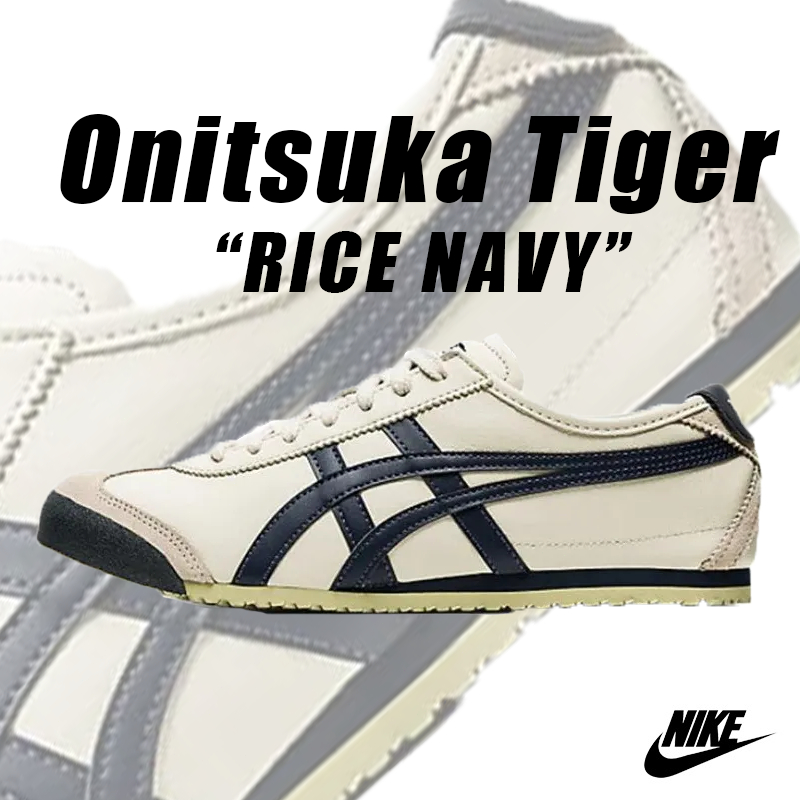 🎁ประกันของแท้👟  Onitsuka Tiger MEXICO 66 รองเท้า Leather หนังวัว กันลื่น ทรงต่ำ สไตล์ Casual Unisex 