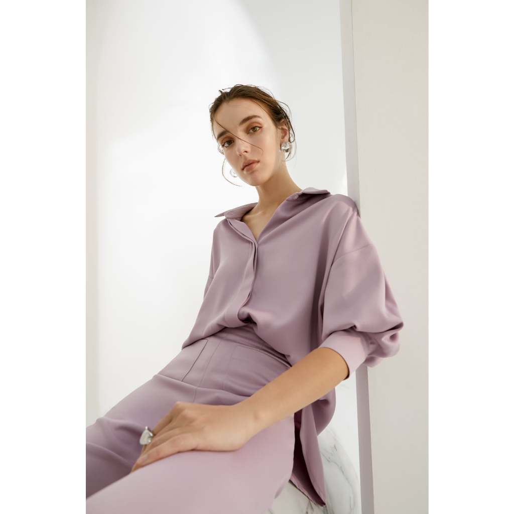 NICHp Adele Shirt oversize shirt เสื้อเชิ้ตทำงานoversize แฟชั่นผู้หญิง (สินค้าพร้อมส่งจำนวนจำกัด หากหมดจะเป็นพรีออเดอร์)