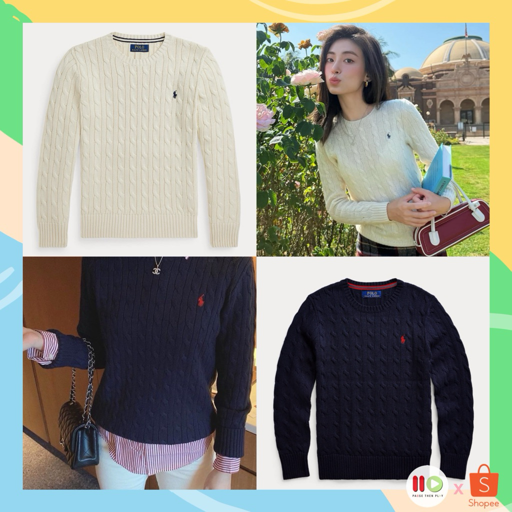 💖ลด 20%💖โค้ด •20XTRA22T• Ralph Lauren Cable-Knit Cotton Sweater (Boys size)