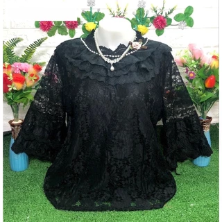 เสื้อลูกไม้อก32-48นิ้วมีดอกไม้