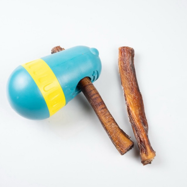 ที่จับขนม ป้องกันสำลัก Dog chew holder ที่จับ bully stick ที่จับตัวเดียวอันเดียววัว