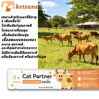 16g Ketzuzu หีเลีย ขนมแมวเลีย ขนมแมว ปลาทูน่า🐟️