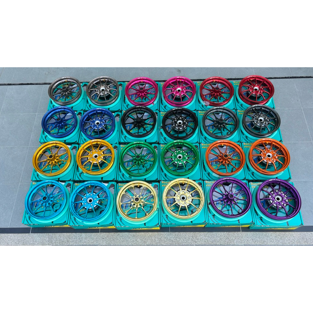 ล้อMFZ Racing (Forged Aluminum) สำหรับ Honda Giorno ดุมหลังจับเต็ม
