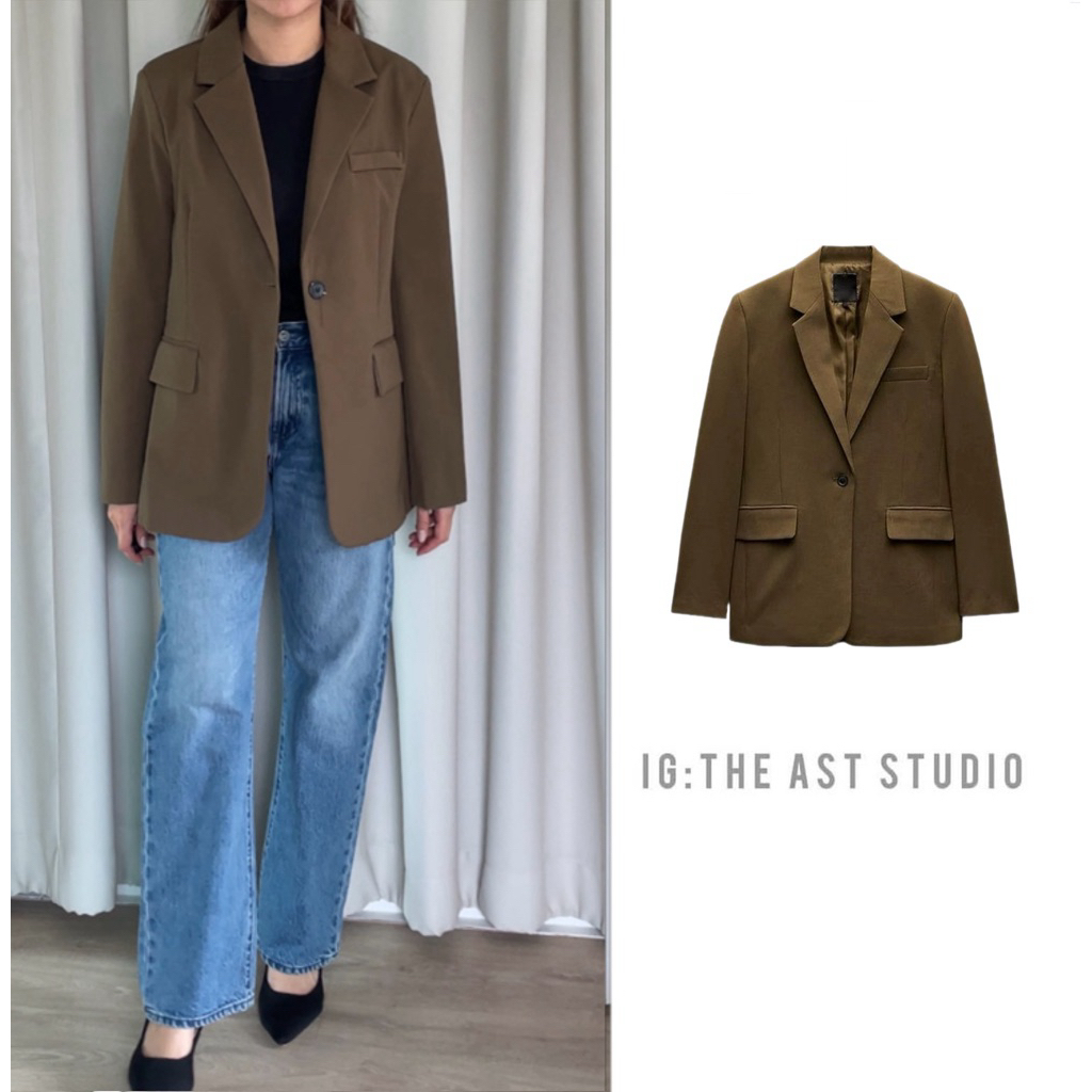 THE AST STUDIO :(พร้อมส่ง)Boyfriend classy blazer- เบลเซอร์ทรงบอย Oversize