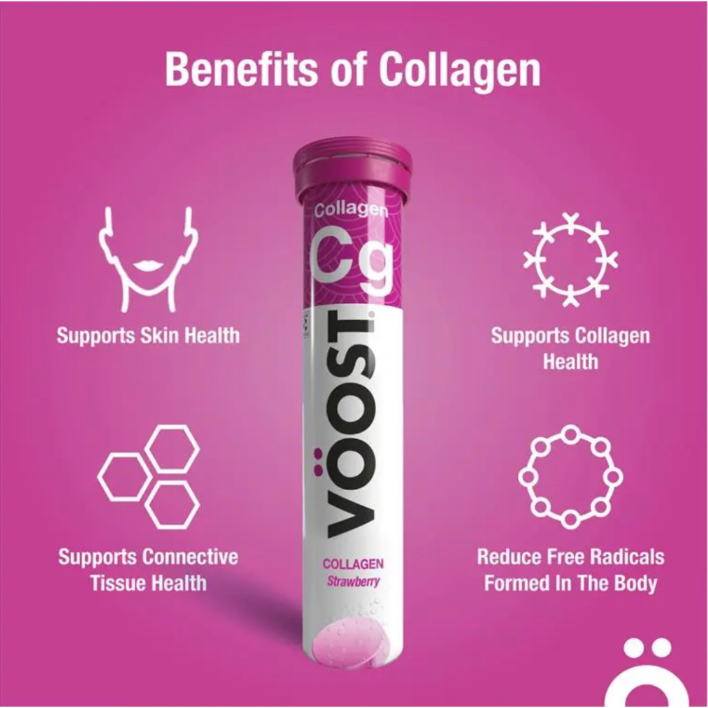 Voost Vitamin C/Collagen Effervescent 20 Pack Exp.2026/2027
