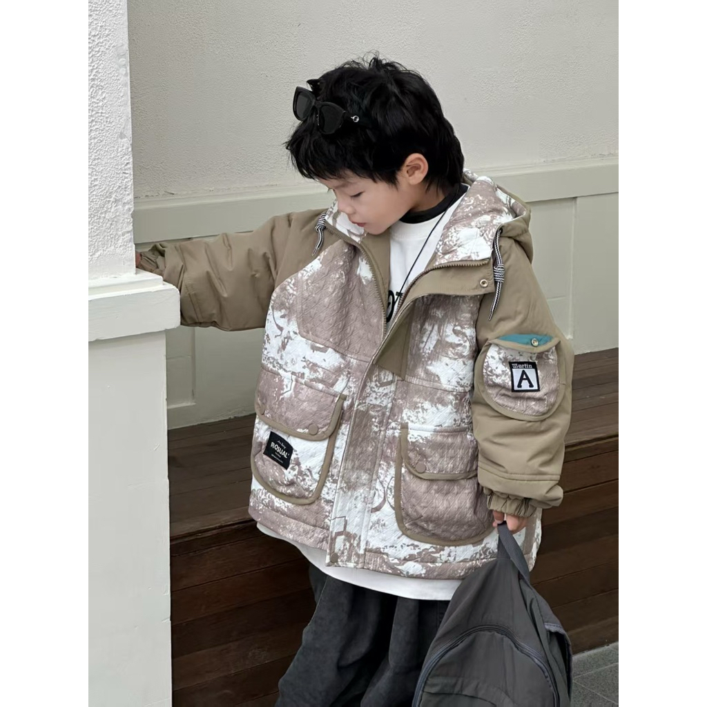 เสื้อกันหนาวเด็กผู้ชาย รุ่นXH8133 พร้อมส่งจากไทย